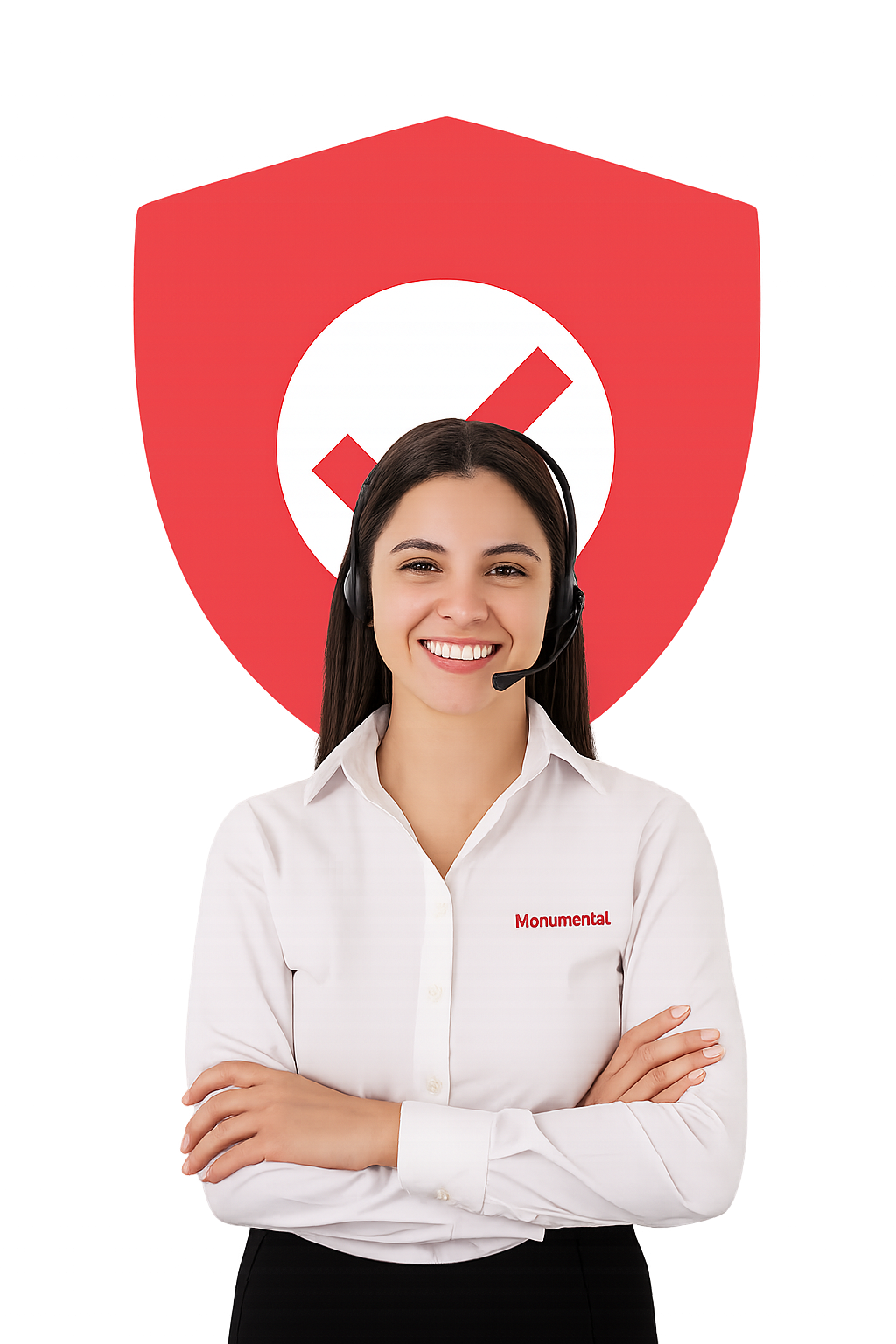 Equipe de assistência da Monumental trabalhando em um veículo